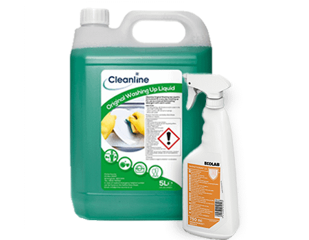 Ecolab and Cleanline cleaning chemicals